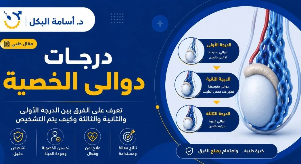 درجات دوالي الخصية بالصور: حدد مرحلتك ومتى تحتاج لعملية؟ (دليل 2026)